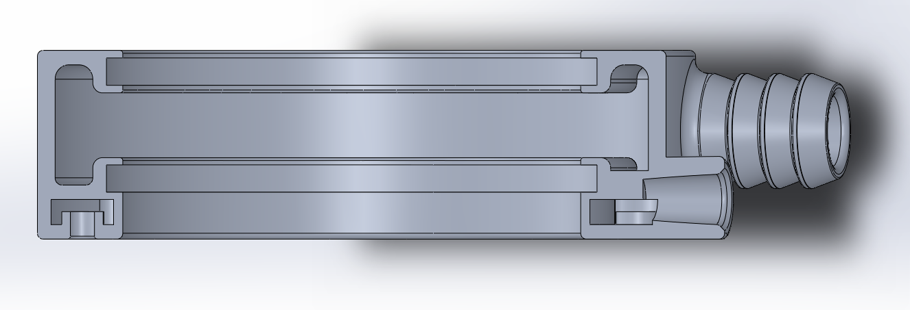 Bearing Chilling Coolant Ring With Air Blast